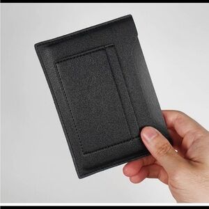Leather passport wallet